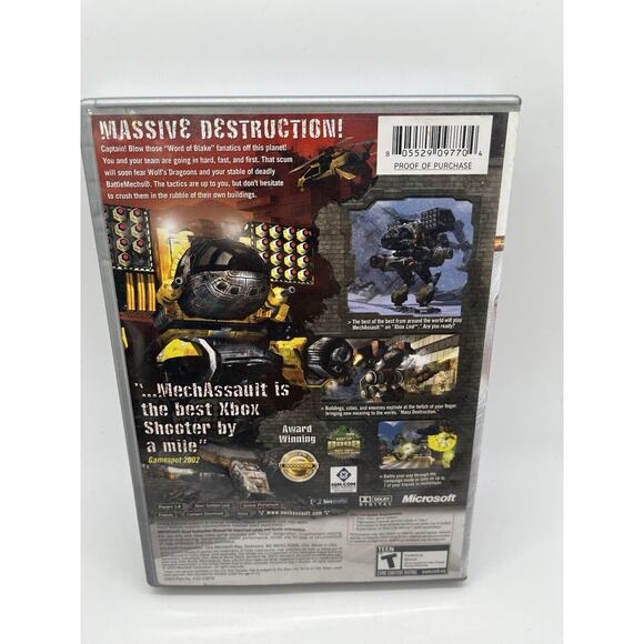 MechAssault (Original Xbox) Platinum Hits CIB COMPLETE & TESTED - Picture 6 of 7